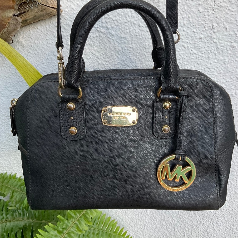 Michael Kors Black Satchel Shoulder Bag